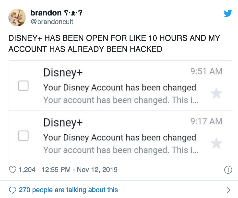 Thousands of hacked Disney+ accounts are already for sale on hacking
